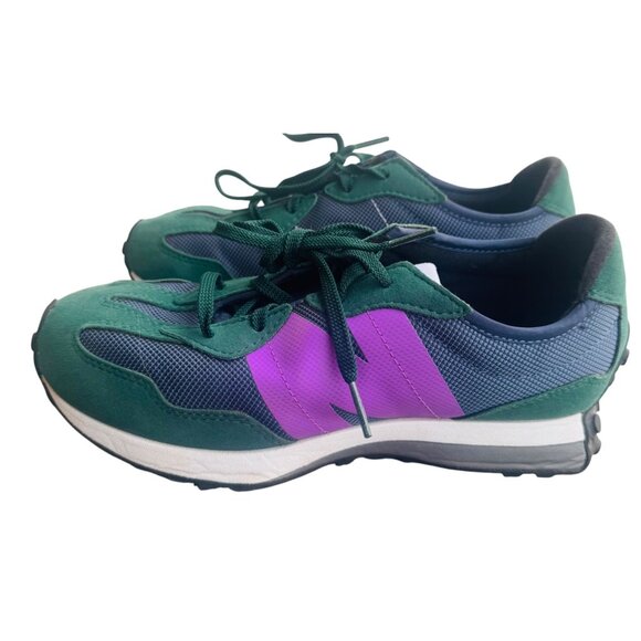 New Balance 327 Youth's Size 6 Nightwatch Green Violet Athletic Shoes - Picture 7 of 13